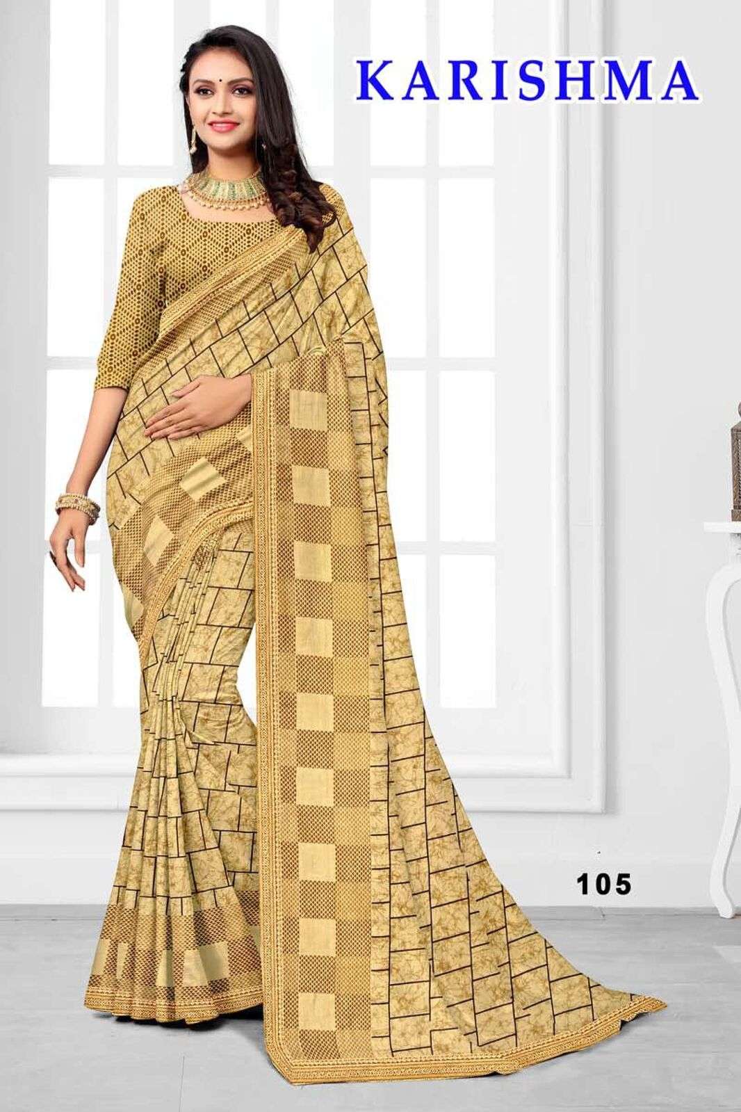 KARISHMA BY TEXOFAB CASUAL WEAR RANIAL FABRIC PRINTED SAREES