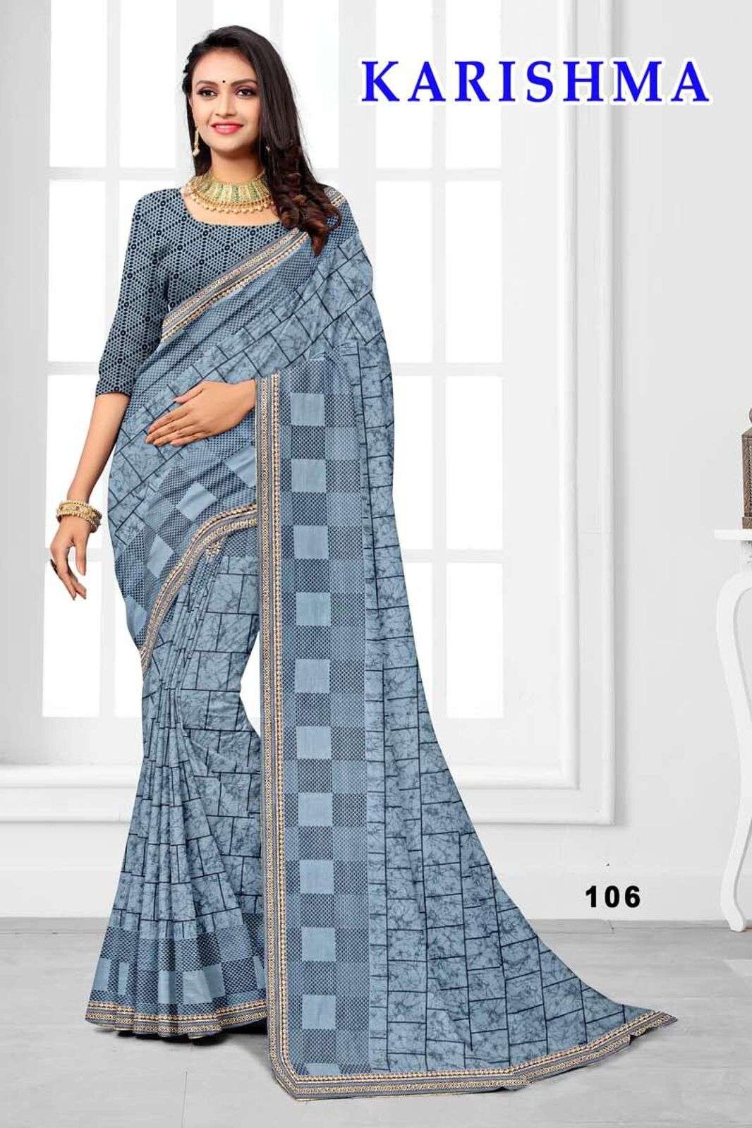 KARISHMA BY TEXOFAB CASUAL WEAR RANIAL FABRIC PRINTED SAREES