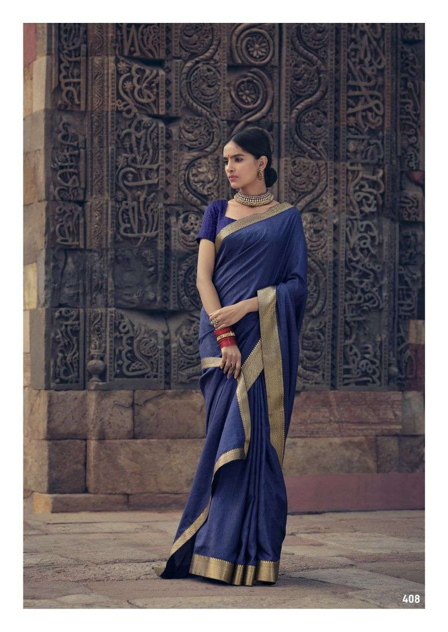 KASAK BY TEXOFAB DOLA SILK SAREES WITH FANCY LACE & FANCY BLOUSE 