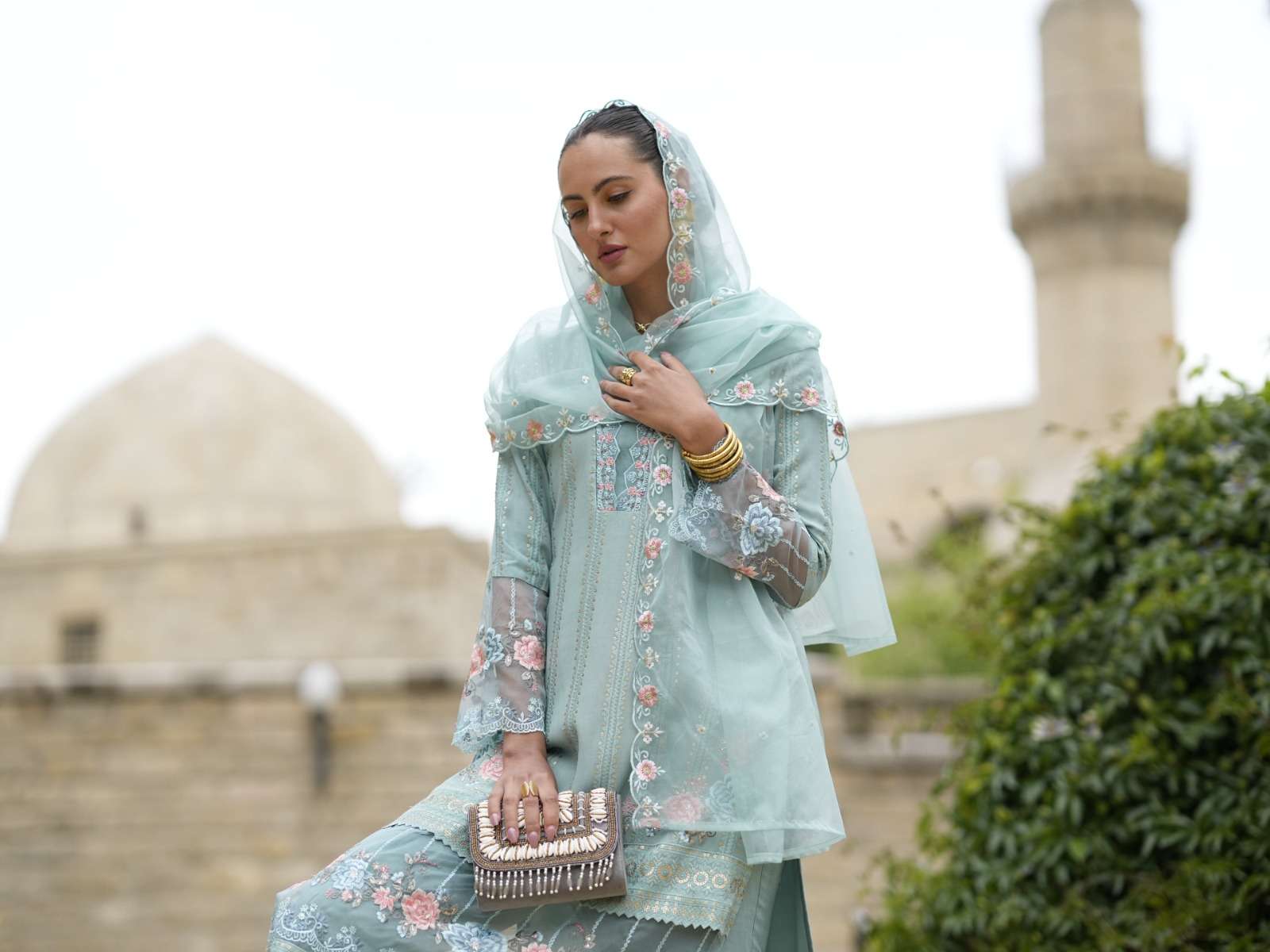 KASTURI SCHIFFLI STRAIGHT CUT KURTI PANT WITH DUPATTA BY AMARA FASHION 