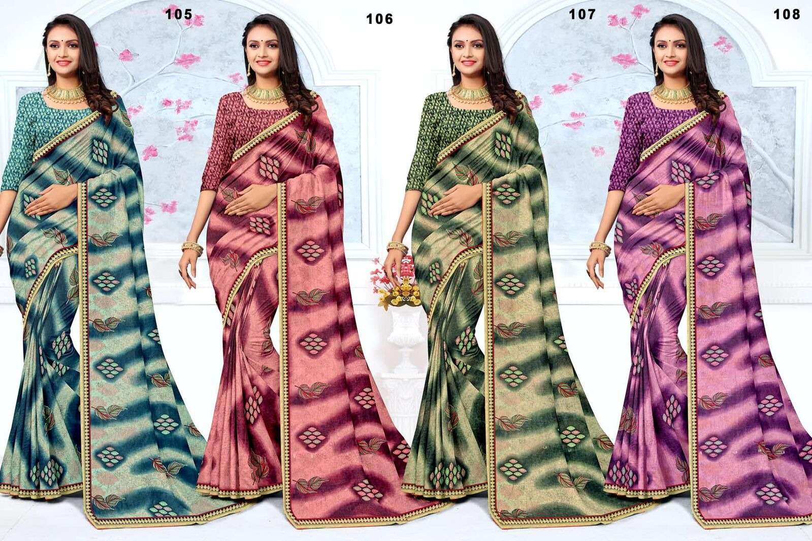 KAVERI BY TEXOFAB WEIGHTLESS STYLISH CASUAL WEAR PRINTED SAREES