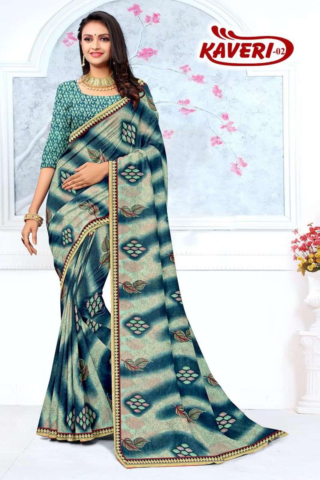 KAVERI BY TEXOFAB WEIGHTLESS STYLISH CASUAL WEAR PRINTED SAREES