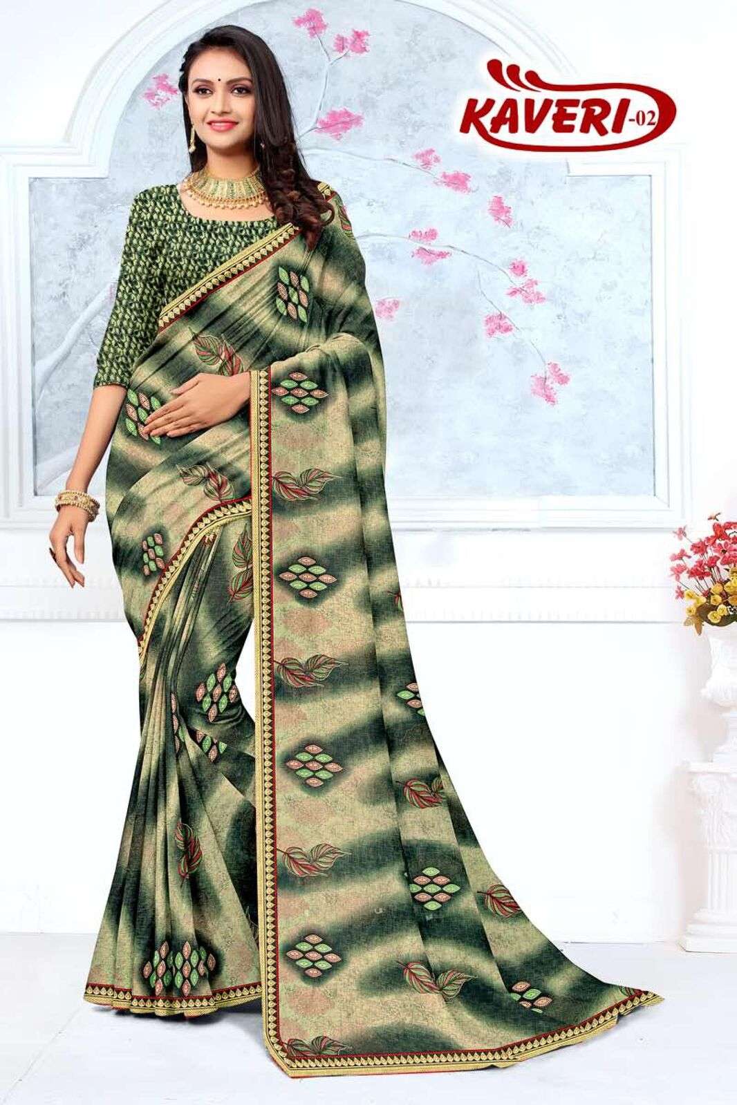 KAVERI BY TEXOFAB WEIGHTLESS STYLISH CASUAL WEAR PRINTED SAREES