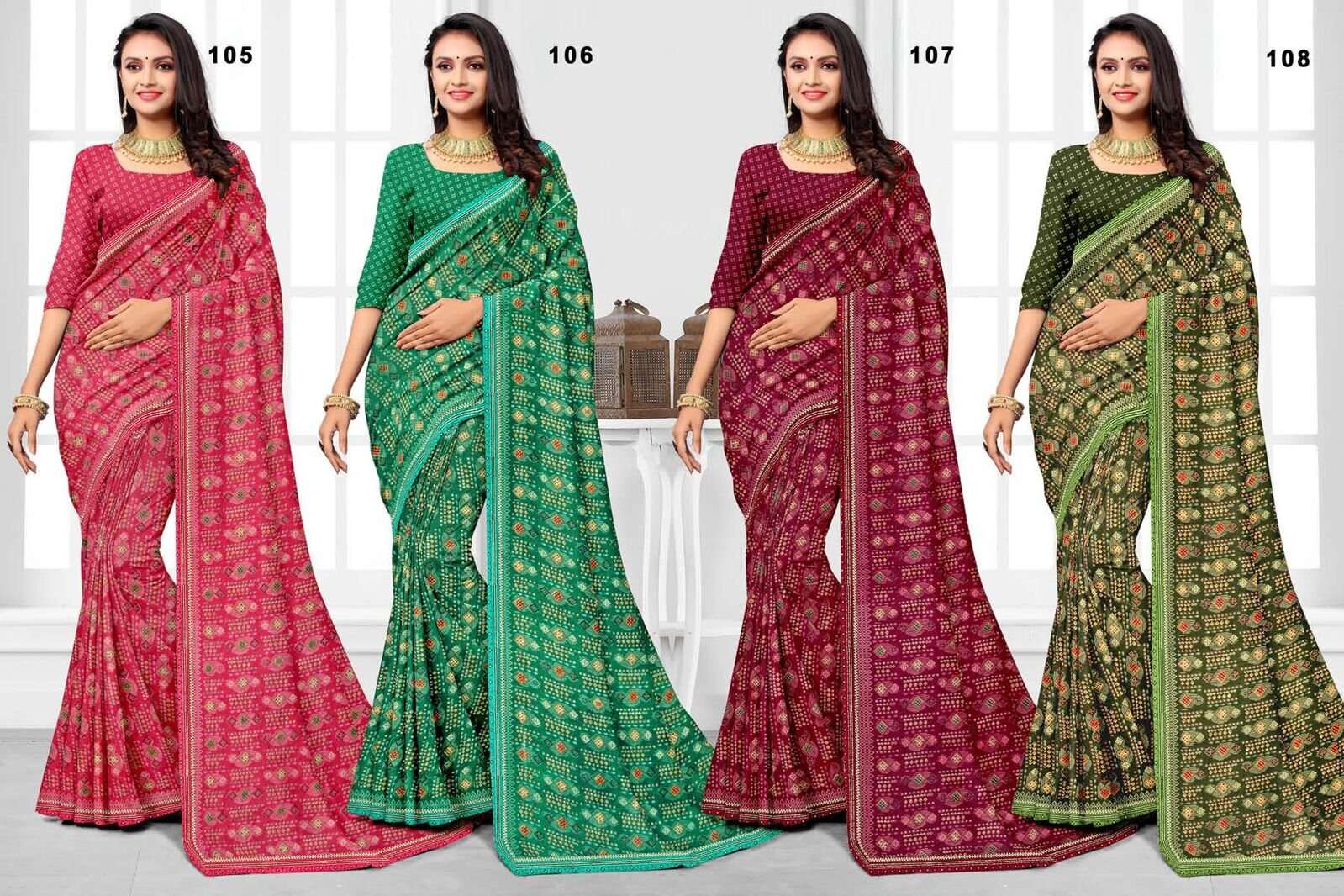 KAVYA BY TEXOFAB PRINTED RANIAL FABRIC REGULAR WORK LACE SAREES