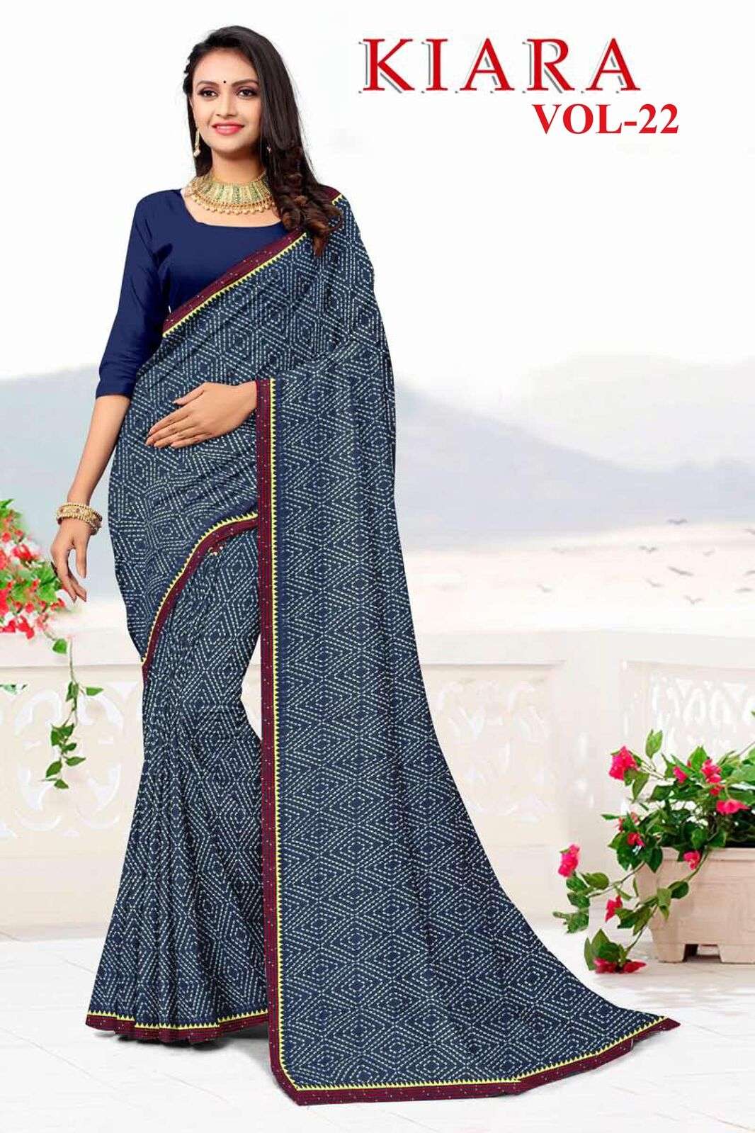 KIARA BY TEXOFAB REGULAR WEAR PRINTED SAREES IN SOFT RANIAL FABRICS 