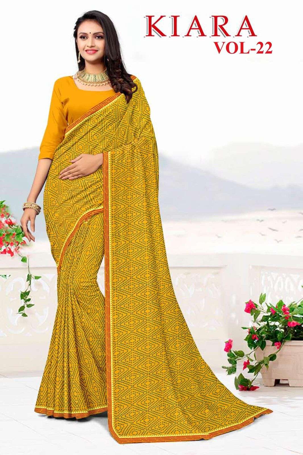 KIARA BY TEXOFAB REGULAR WEAR PRINTED SAREES IN SOFT RANIAL FABRICS 