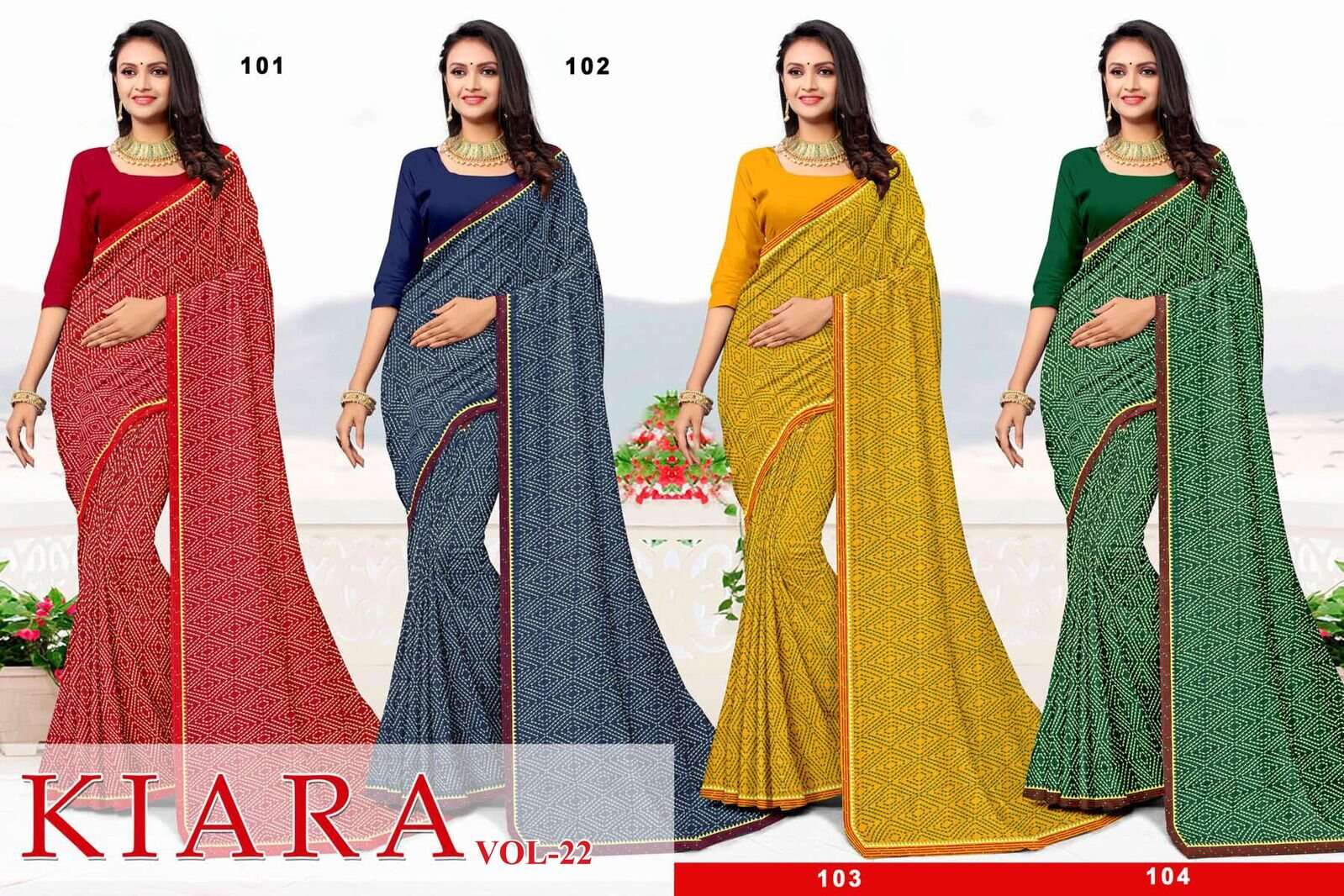 KIARA BY TEXOFAB REGULAR WEAR PRINTED SAREES IN SOFT RANIAL FABRICS 