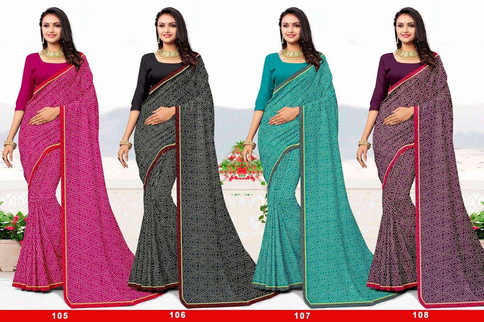 KIARA BY TEXOFAB REGULAR WEAR PRINTED SAREES IN SOFT RANIAL FABRICS 