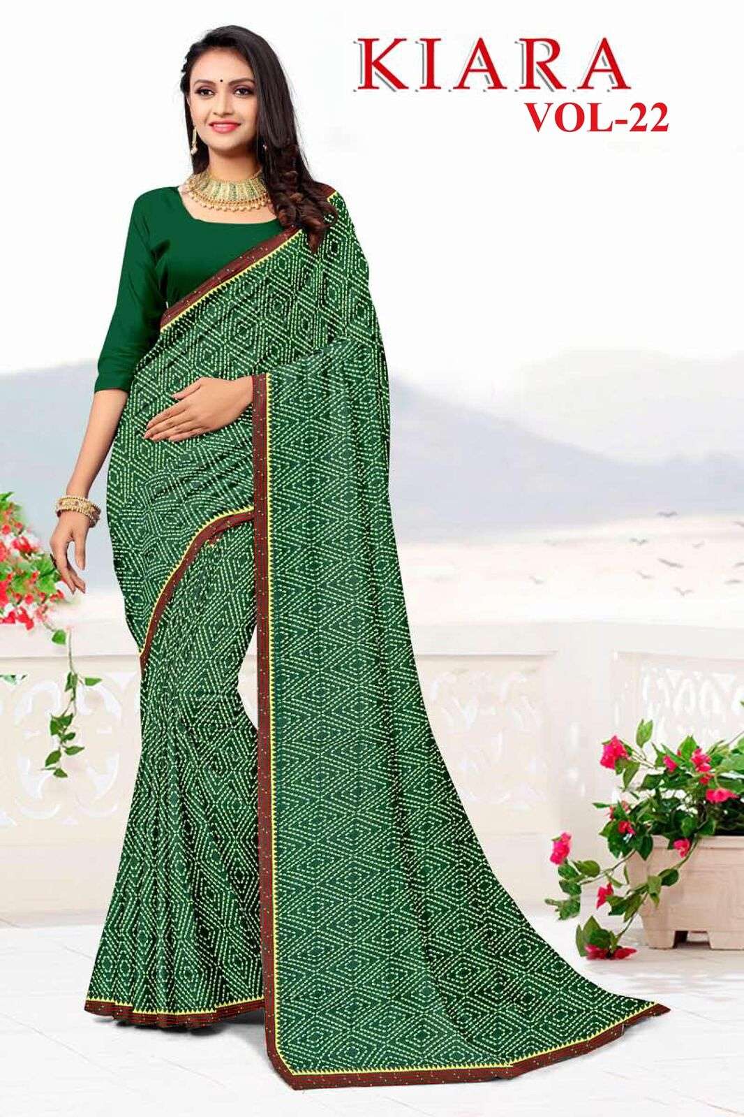 KIARA BY TEXOFAB REGULAR WEAR PRINTED SAREES IN SOFT RANIAL FABRICS 