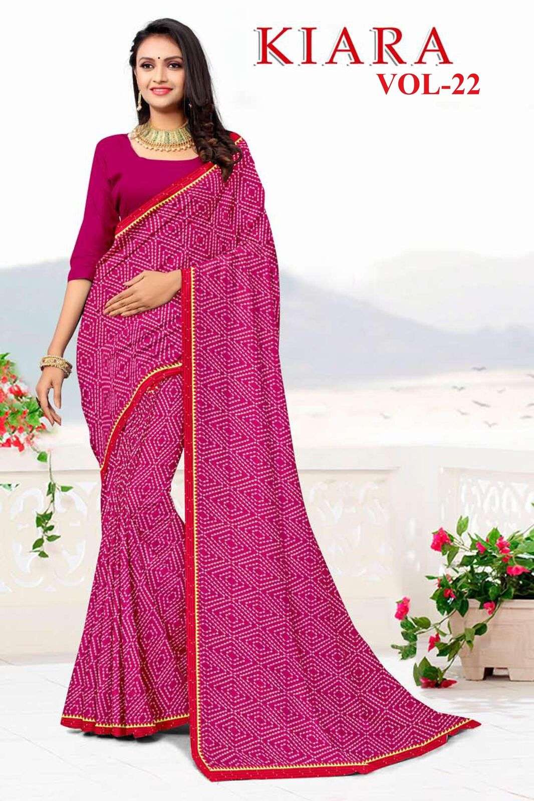 KIARA BY TEXOFAB REGULAR WEAR PRINTED SAREES IN SOFT RANIAL FABRICS 