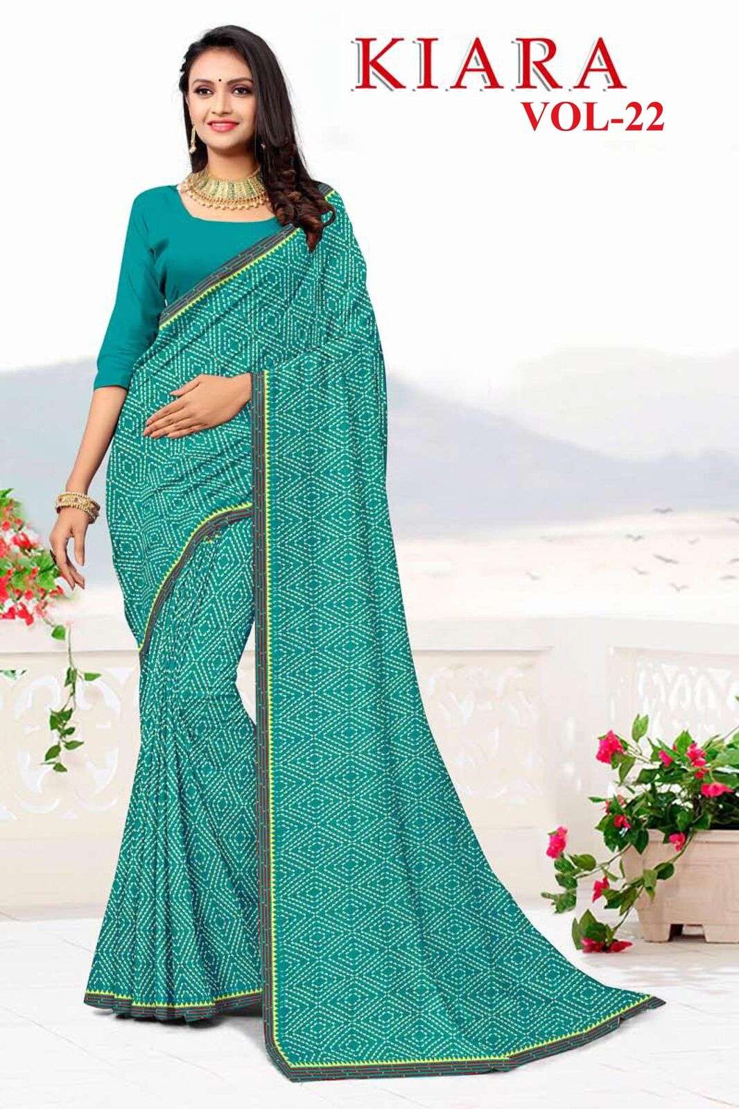 KIARA BY TEXOFAB REGULAR WEAR PRINTED SAREES IN SOFT RANIAL FABRICS 