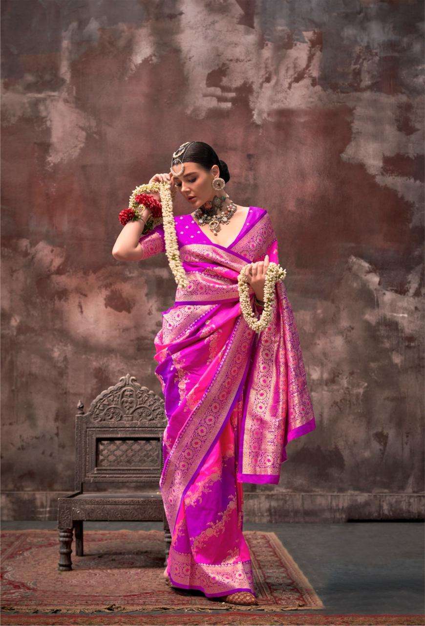 KOOKAL SILK BY RAJBEER PURE WEAVING SILK FANCY SAREES 