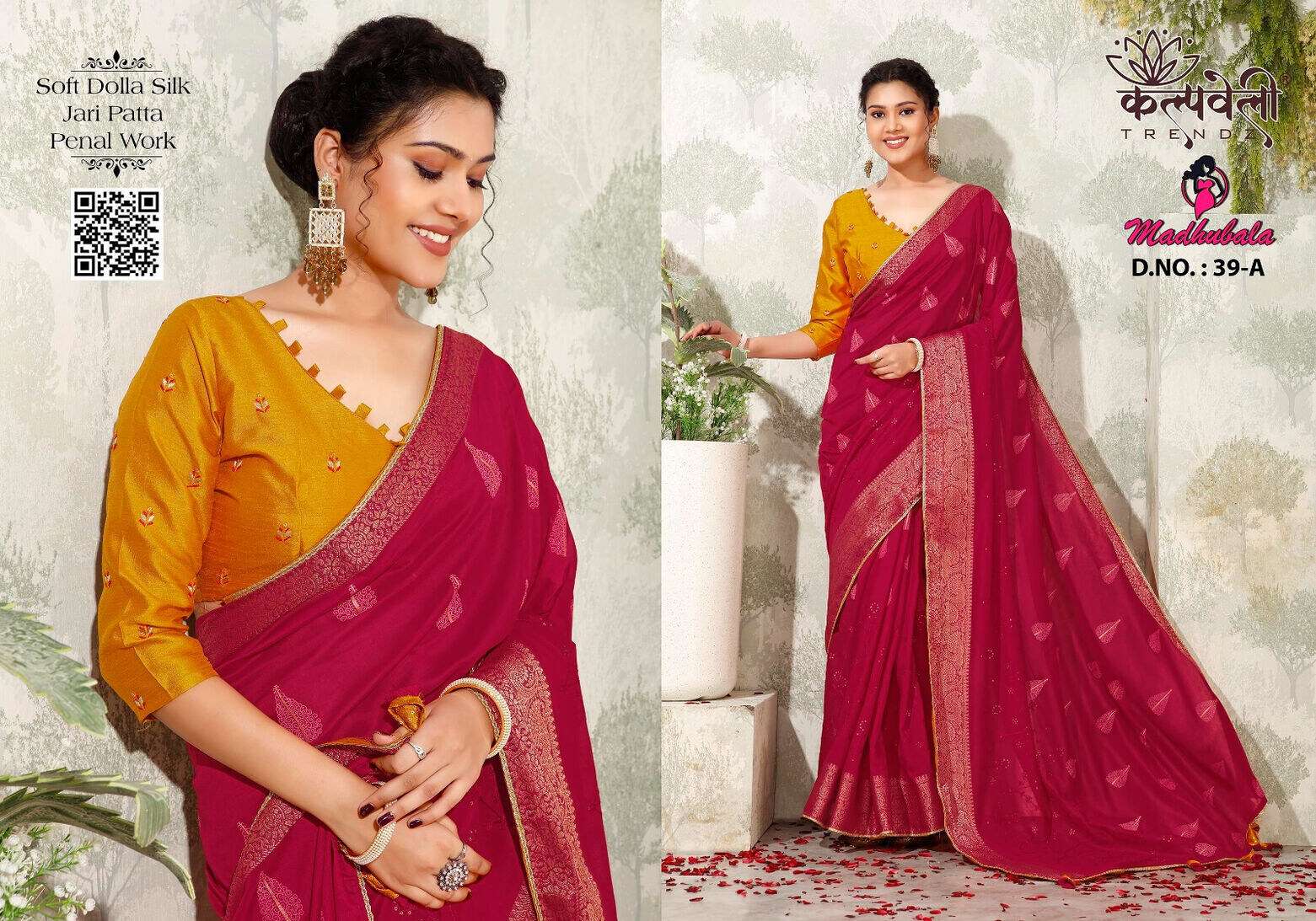 MADHUBALA VOL-39 BY KALPATRU FASHION NEW FANCY CONCEPT WITH JACQUARD BORDER WORK SAREES 