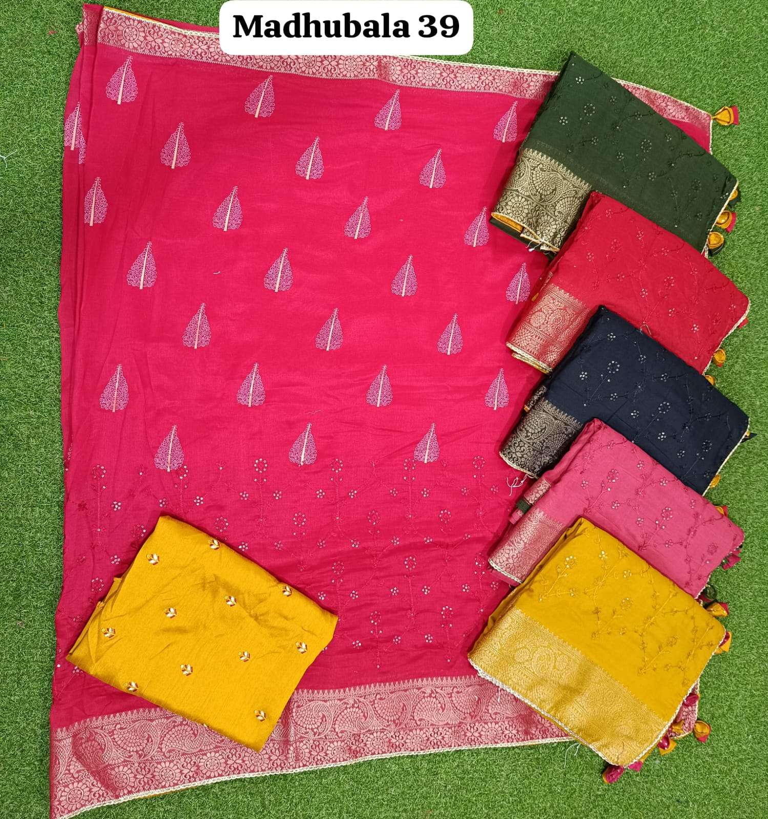 MADHUBALA VOL-39 BY KALPATRU FASHION NEW FANCY CONCEPT WITH JACQUARD BORDER WORK SAREES 