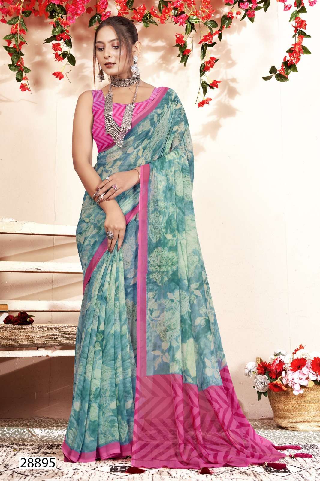 MANASVI VOL-10 BY VALLABHI REGULAR WEAR GEORGETTE FABRIC SAREES 