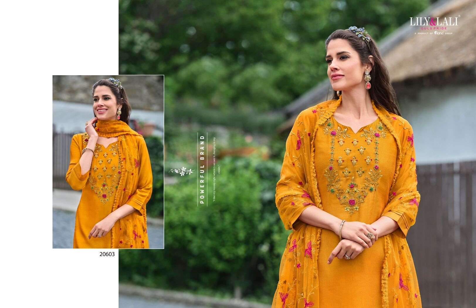 MARIA VOL-9 BY LILY & LALI VICHITRA SILK HEAVY EMBROIDERY HANDWORK KURTI PANT DUPATTA WITH POCKET 
