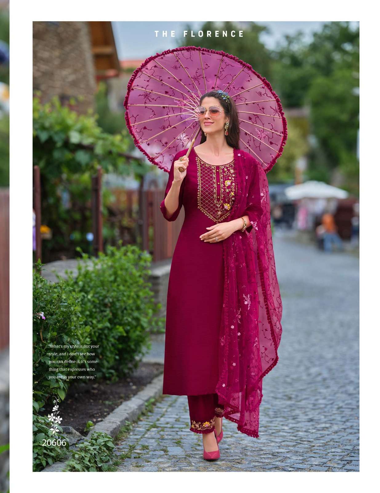 MARIA VOL-9 DESIGN NO-20606 BY LILY & LALI VICHITRA SILK HEAVY EMBROIDERY HANDWORK KURTI PANT DUPATTA WITH POCKET  