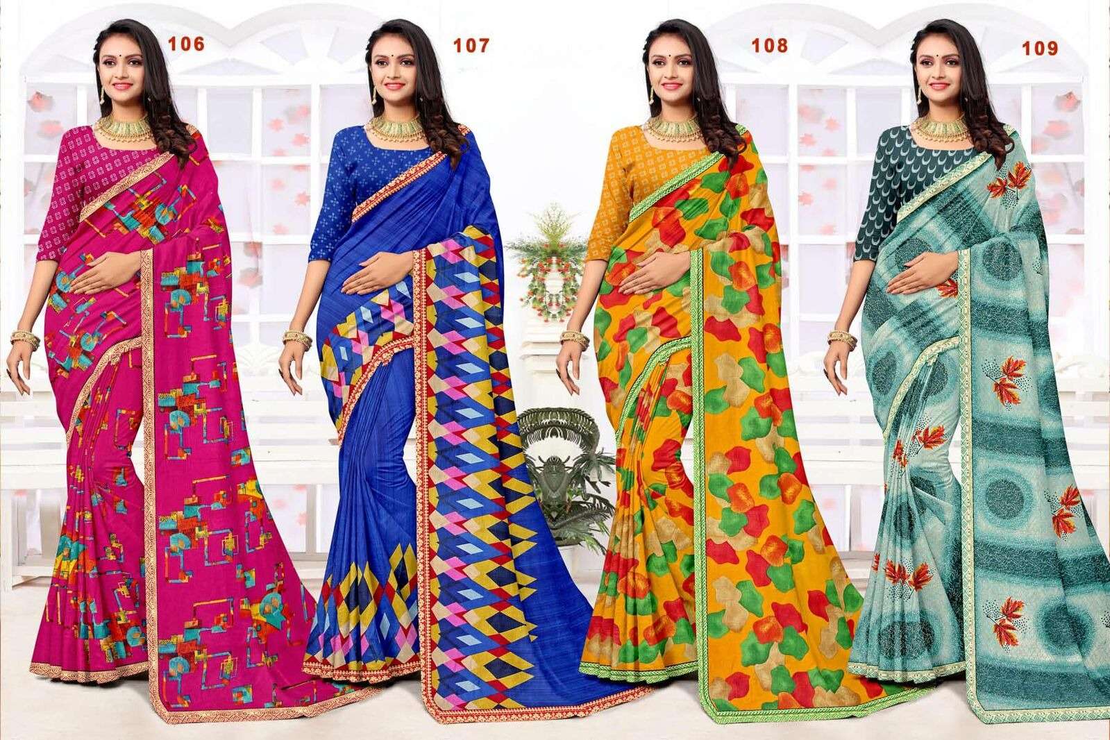 MAYA BY TEXOFAB STYLISH RANIAL FABRIC FOR EVERYDAY ELEGANCE SAREES