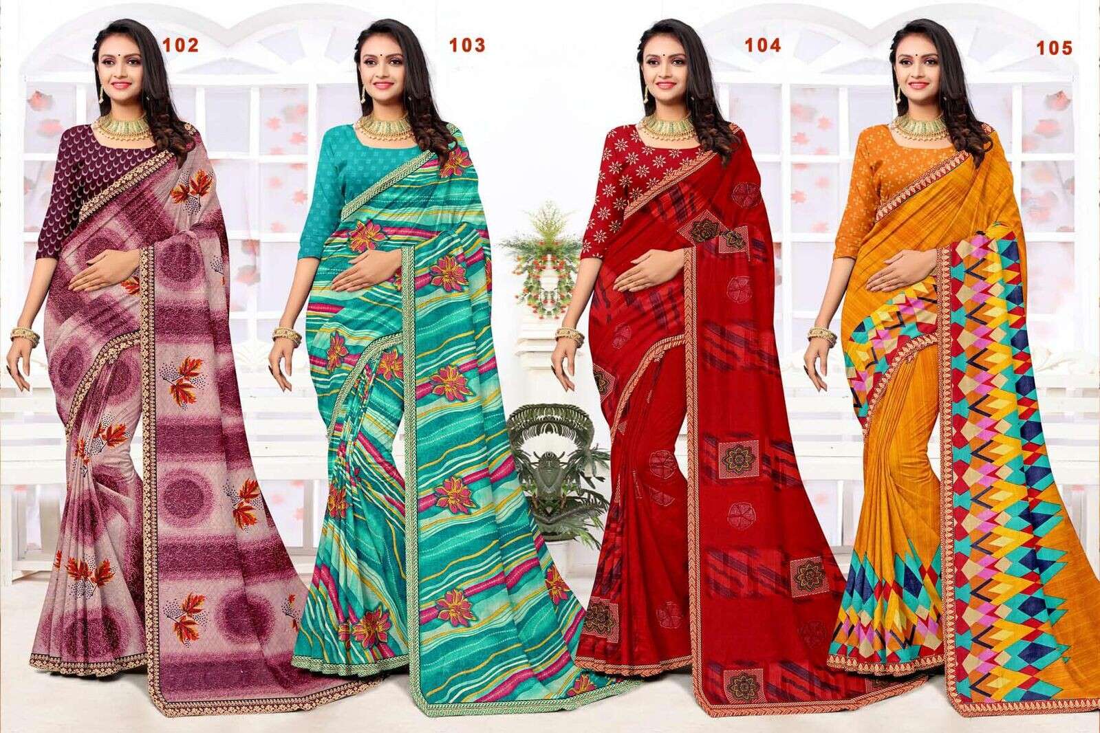 MAYA BY TEXOFAB STYLISH RANIAL FABRIC FOR EVERYDAY ELEGANCE SAREES