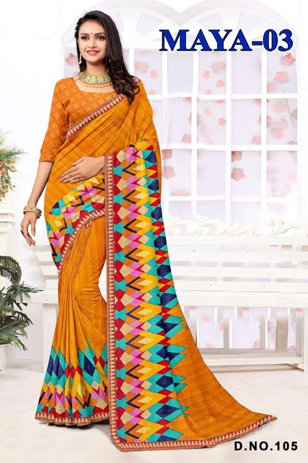 MAYA BY TEXOFAB STYLISH RANIAL FABRIC FOR EVERYDAY ELEGANCE SAREES