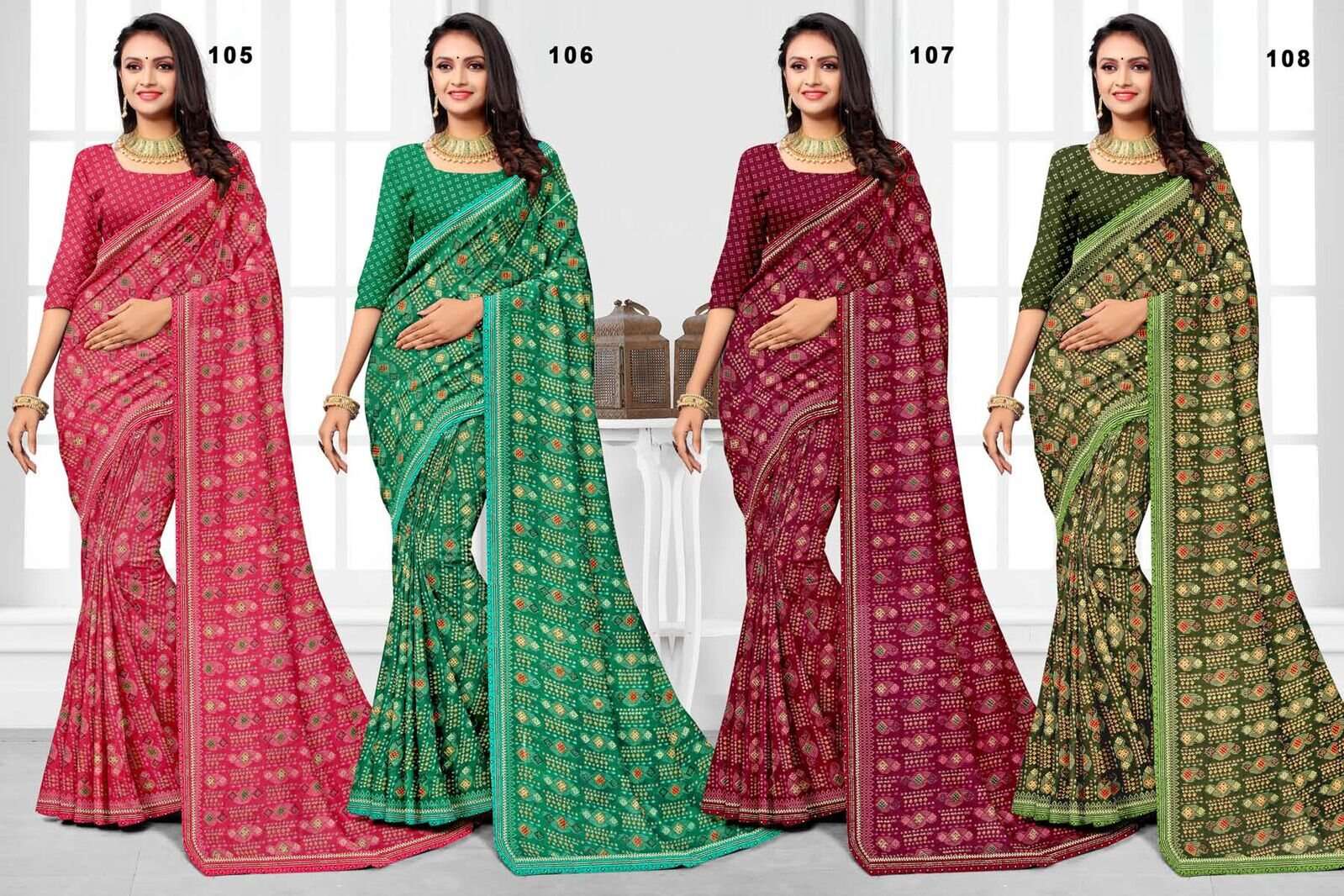 MAYRA BY TEXOFAB REGULAR WEAR RANIAL FABRIC PRINTED SAREES 