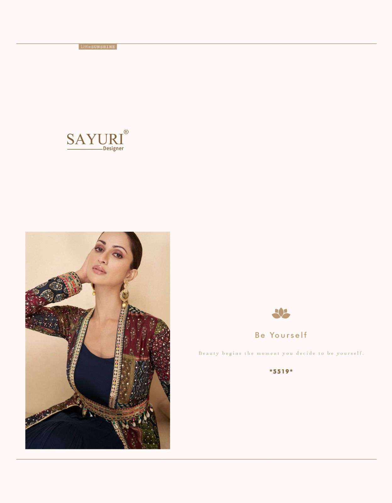 MEERA BY SAYURI DESIGNER REAL GEORGETTE WITH HEAVY EMBROIDERY WORK CROP TOP PLAZO WITH SHRUG 