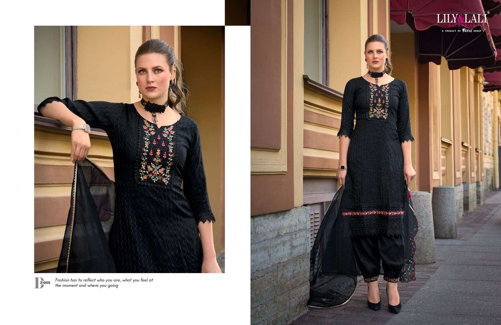 MEHWISH BY LILY & LALI JACQUARD SILK KURTI DUPATTA WITH AFGHANI STYLE BOTTOM 