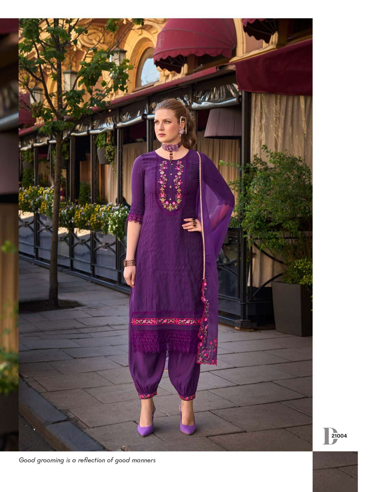 MEHWISH DESIGN NO-21004 BY LILY & LALI JACQUARD SILK KURTI DUPATTA WITH AFGHANI STYLE BOTTOM  