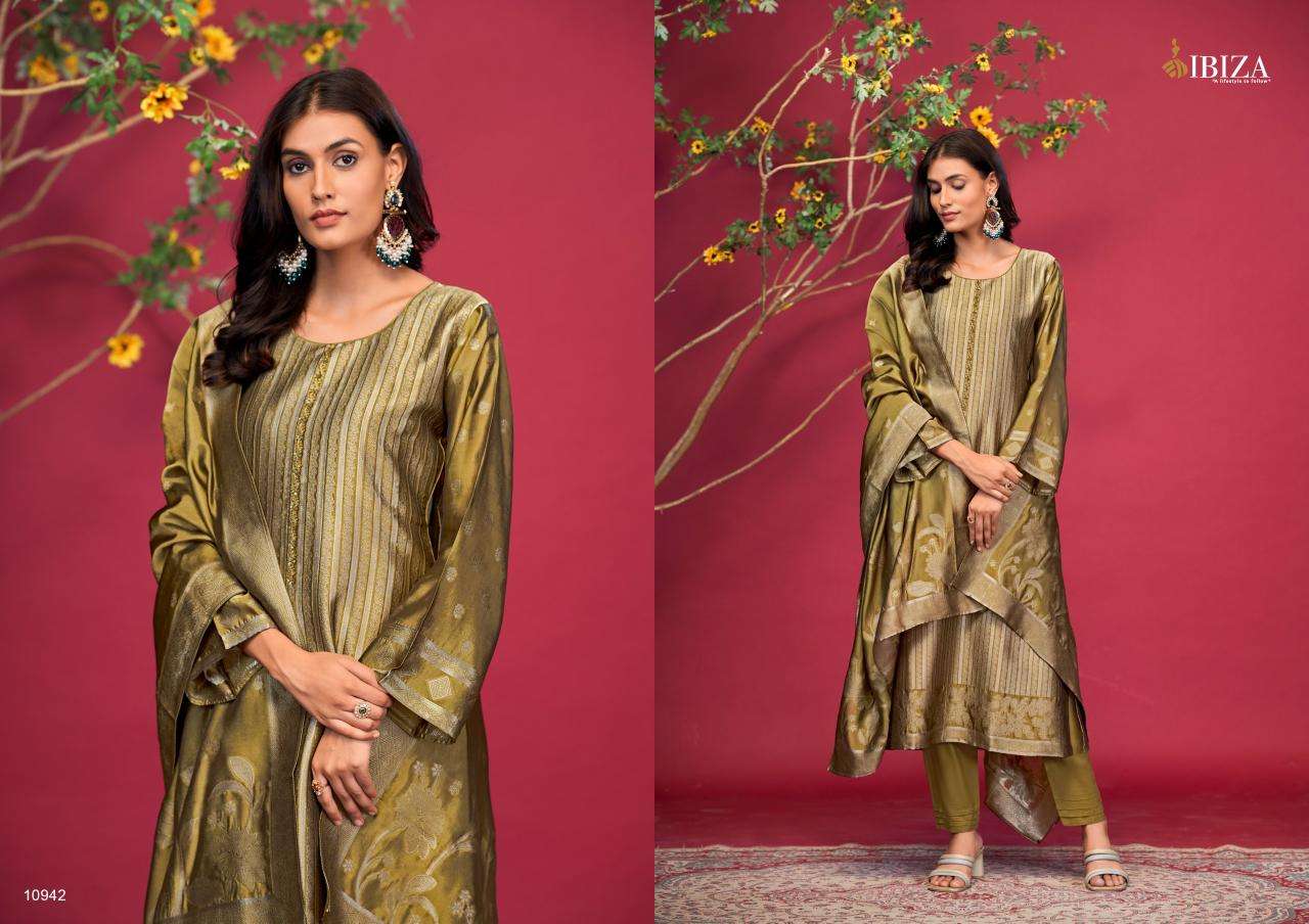 MILANA BY IBIZA PURE BANGLORY SILK JACQUARD WITH HANDWORK SALWAR SUITS 