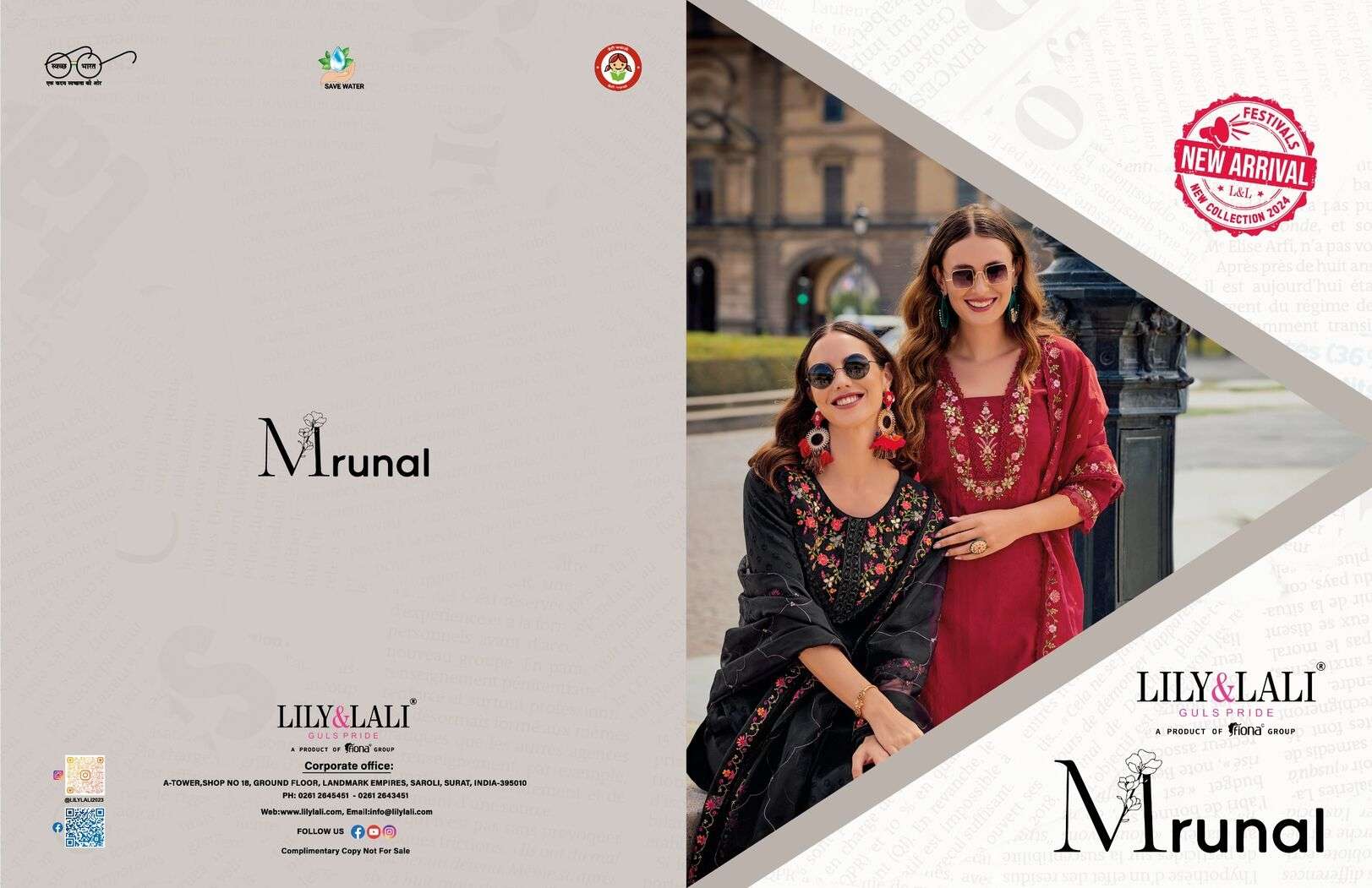 MRUNAL BY LILY & LALI ORGANZA EMBROIDERY WORK FANCY LACE & TUSSEL KURTI PANT WITH DUPATTA 