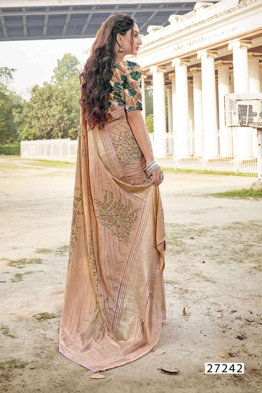 MUNNAR BY VALLABHI PRINTS BRASSO FABRIC STYLISH SAREES 