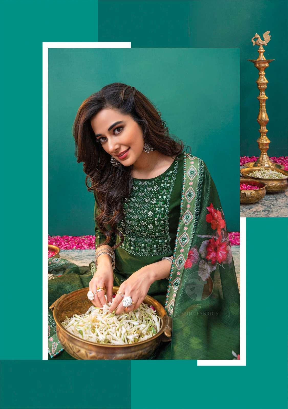 NAKHRALI VOL-5 BY ANJU FABRICS MODAL SILK FULL STICHED KURTI PANT WITH DUPATTA 