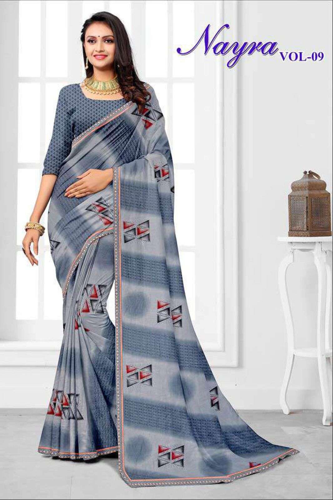 NAYRA BY TEXOFAB PRINTED RANIAL FABRIC CASUAL WEAR SAREES