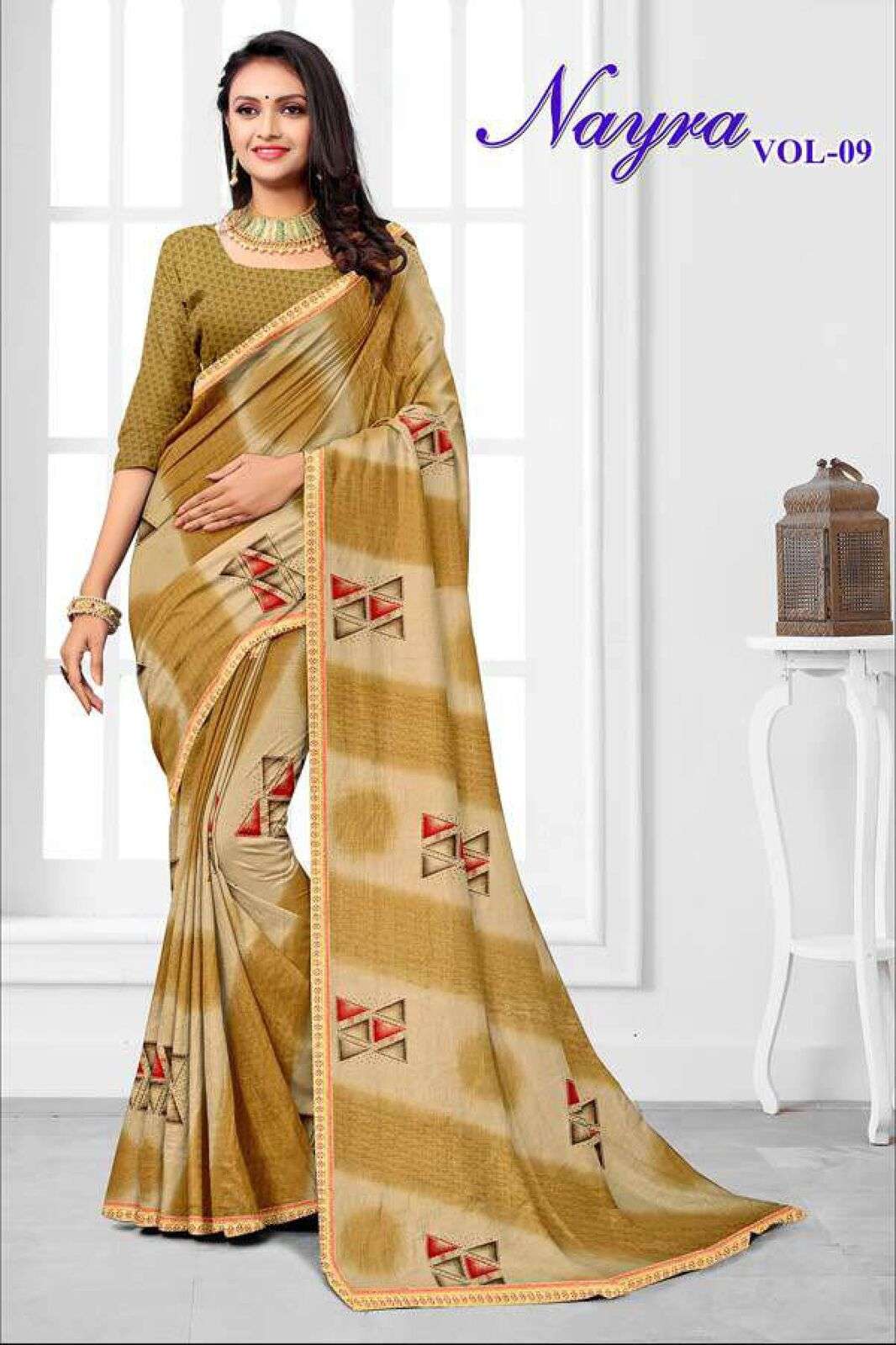 NAYRA BY TEXOFAB PRINTED RANIAL FABRIC CASUAL WEAR SAREES