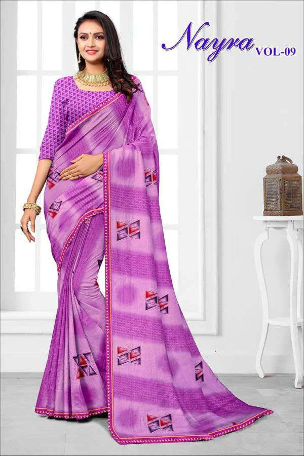 NAYRA BY TEXOFAB PRINTED RANIAL FABRIC CASUAL WEAR SAREES