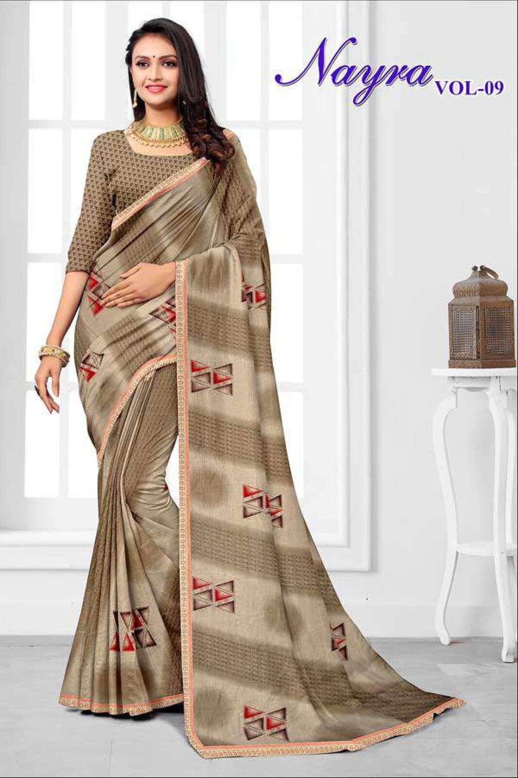 NAYRA BY TEXOFAB PRINTED RANIAL FABRIC CASUAL WEAR SAREES