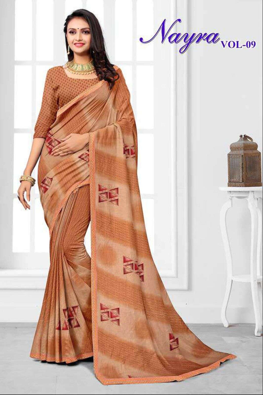 NAYRA BY TEXOFAB PRINTED RANIAL FABRIC CASUAL WEAR SAREES