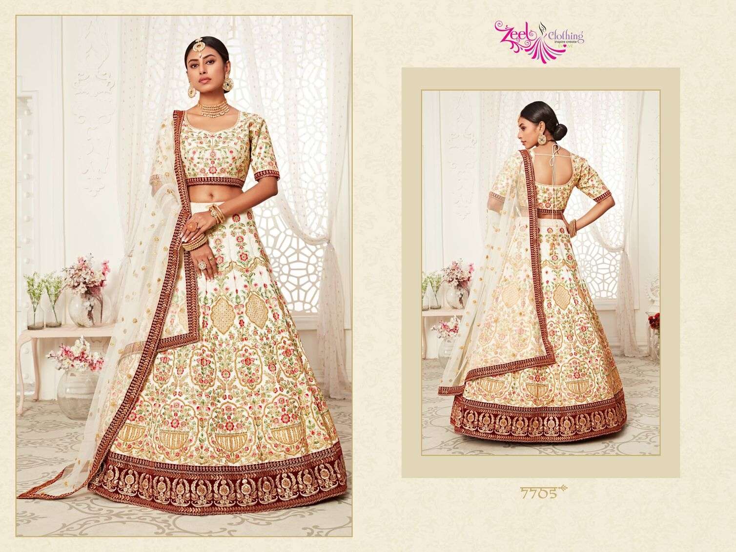 NEO TRADITIONAL VOL-2 BY ZEEL CLOTHING HEAVY EMBROIDERY WEDDING WEAR DESIGNER LEHENGA 