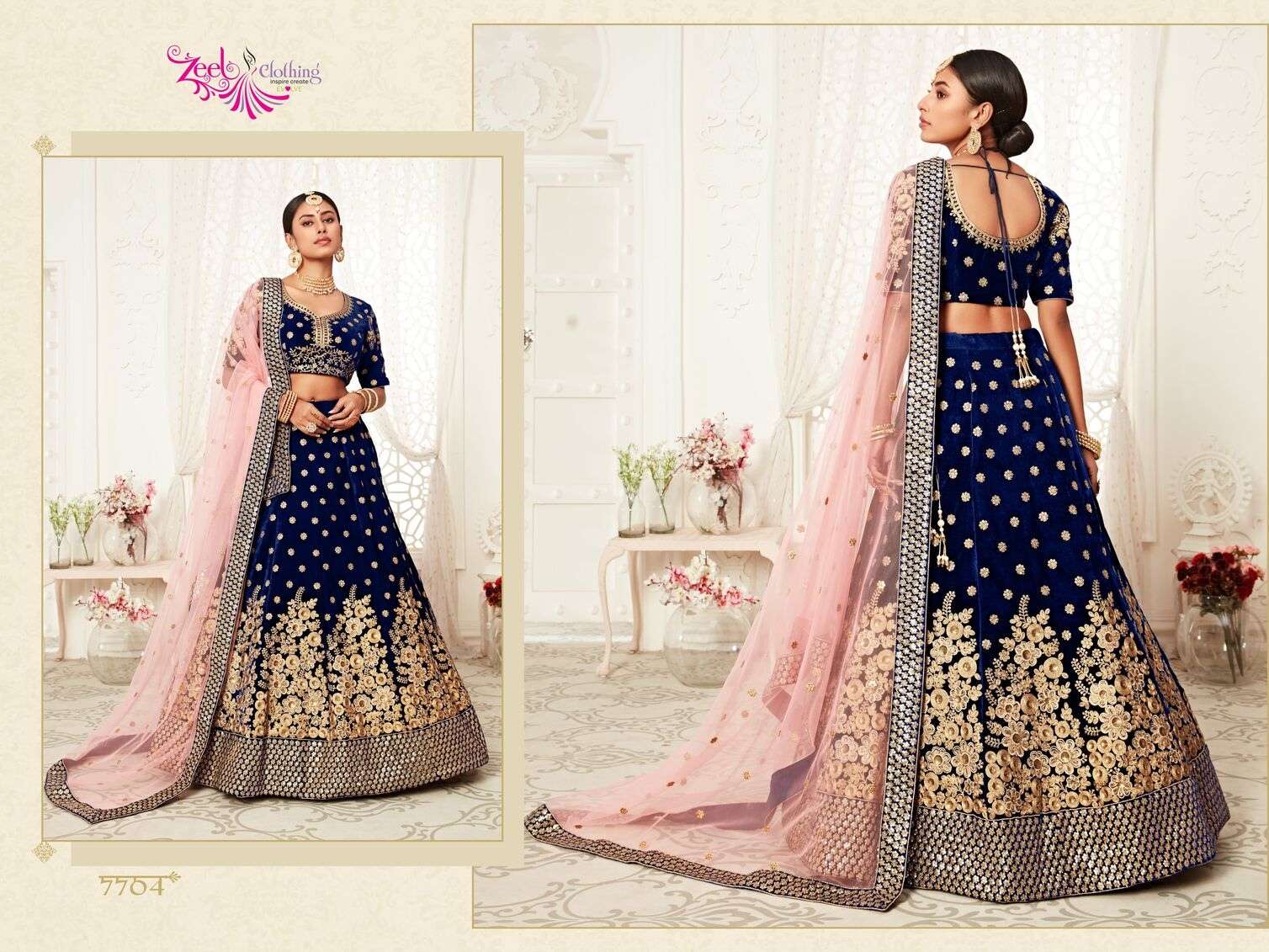 NEO TRADITIONAL VOL-2 BY ZEEL CLOTHING HEAVY EMBROIDERY WEDDING WEAR DESIGNER LEHENGA 