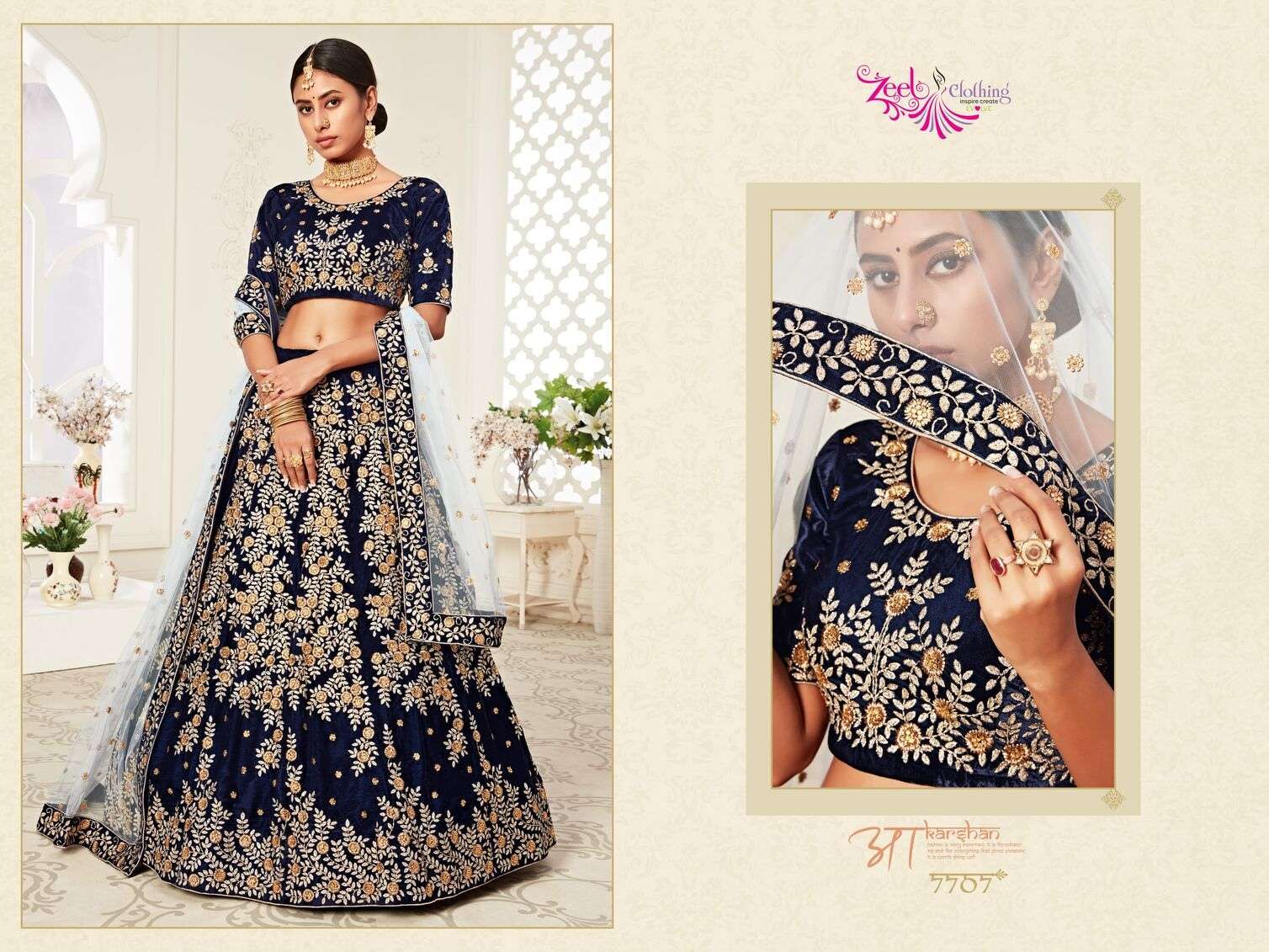 NEO TRADITIONAL VOL-2 BY ZEEL CLOTHING HEAVY EMBROIDERY WEDDING WEAR DESIGNER LEHENGA 