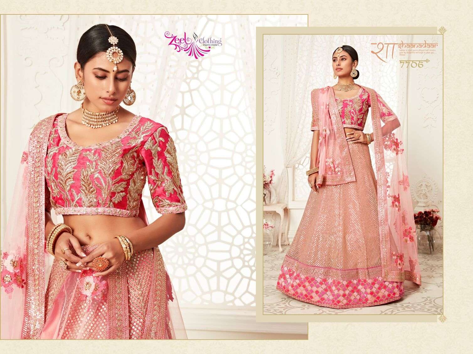 NEO TRADITIONAL VOL-2 BY ZEEL CLOTHING HEAVY EMBROIDERY WEDDING WEAR DESIGNER LEHENGA 