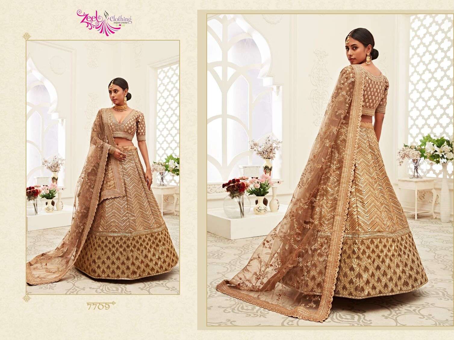 NEO TRADITIONAL VOL-2 BY ZEEL CLOTHING HEAVY EMBROIDERY WEDDING WEAR DESIGNER LEHENGA 