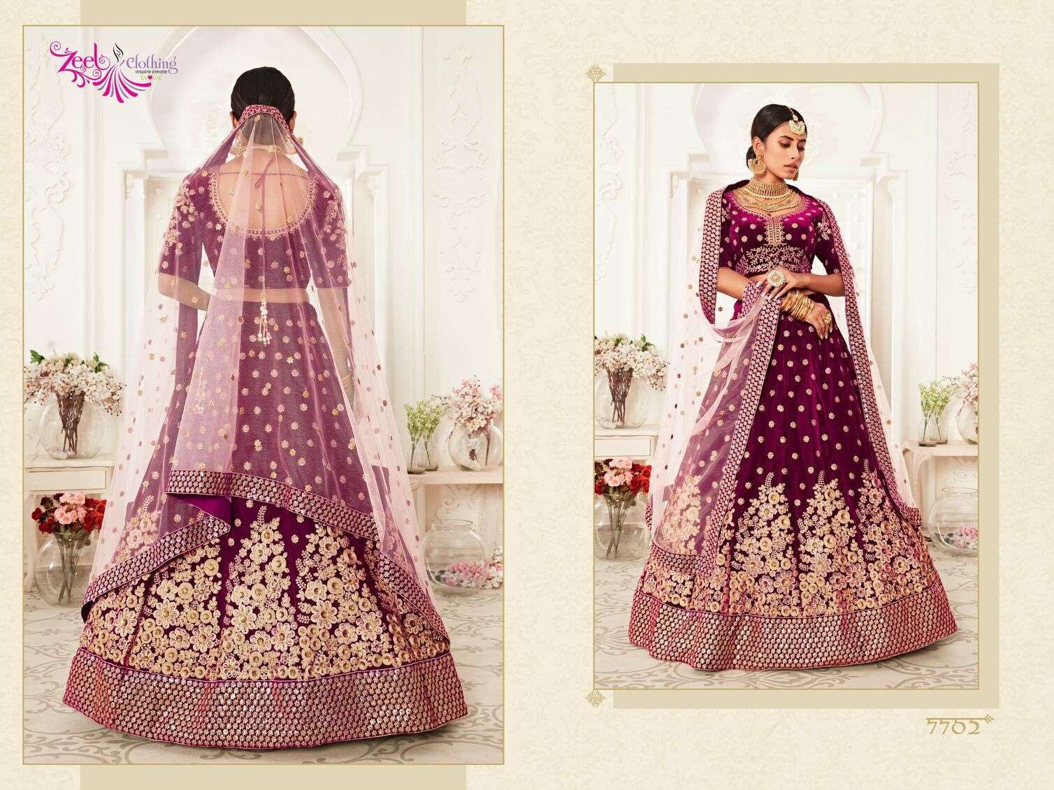 NEO TRADITIONAL VOL-2 BY ZEEL CLOTHING HEAVY EMBROIDERY WEDDING WEAR DESIGNER LEHENGA 