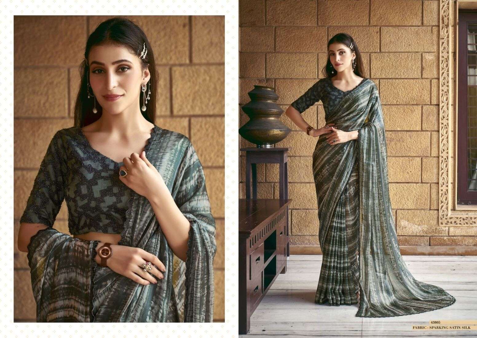 NORITA 43800 BY MAHOTSAV DIGITAL PRINT FANCY SAREE COLLECTION 