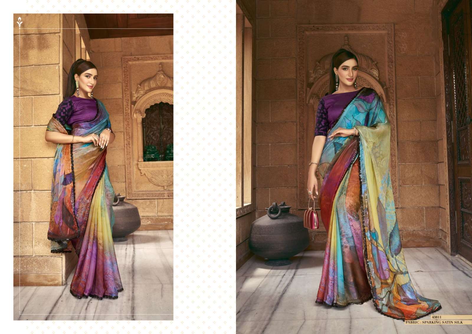 NORITA 43800 BY MAHOTSAV DIGITAL PRINT FANCY SAREE COLLECTION 