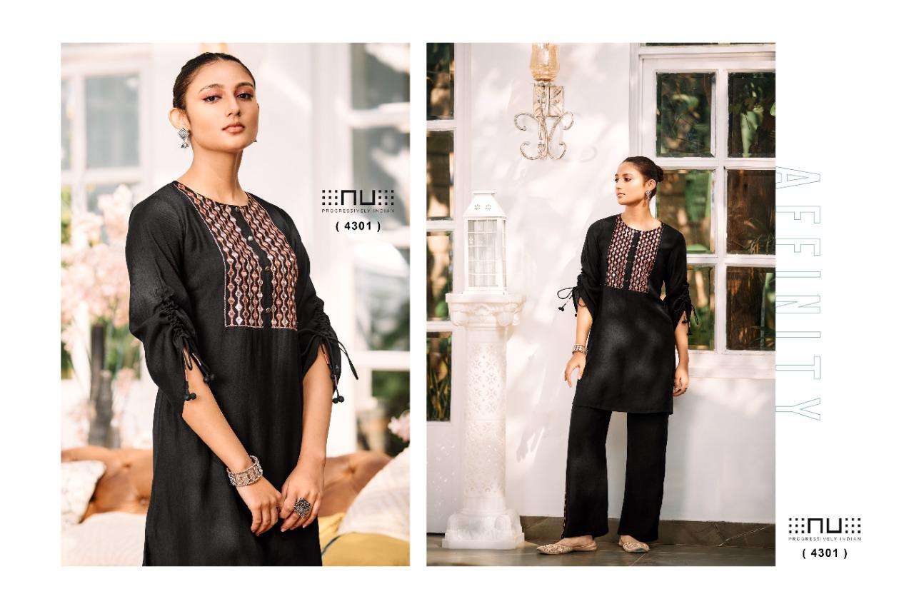 NU -VOL-43 BY NU EMBROIDERY MIRROR WORK STYLISH CO-ORD SETS 