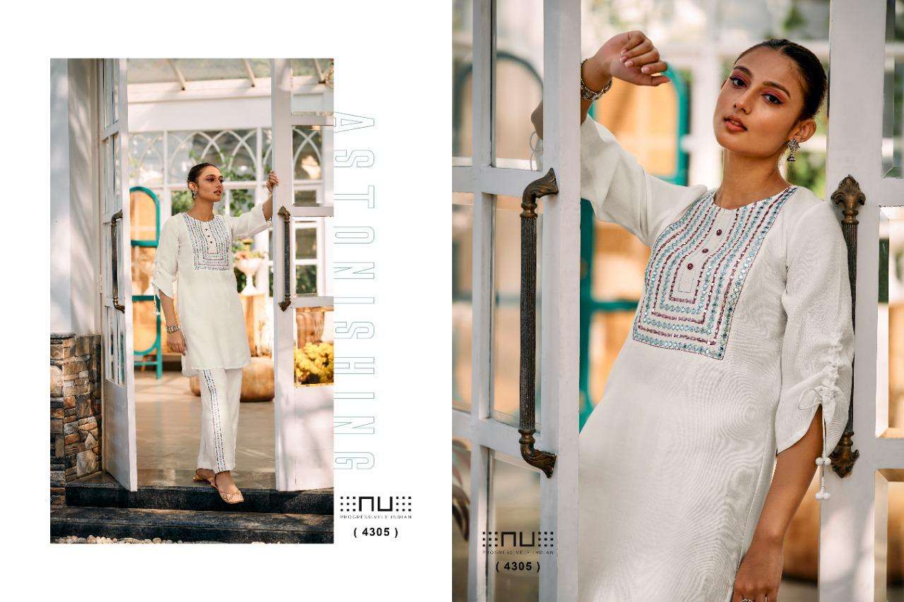 NU -VOL-43 BY NU EMBROIDERY MIRROR WORK STYLISH CO-ORD SETS 