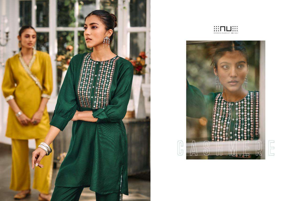 NU -VOL-43 BY NU EMBROIDERY MIRROR WORK STYLISH CO-ORD SETS 