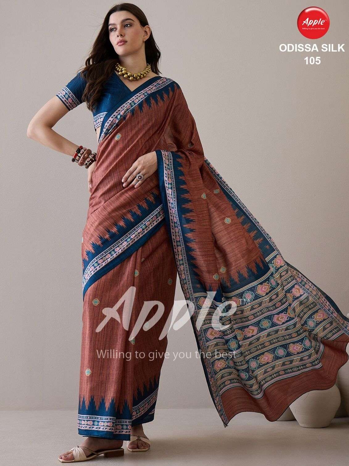 ODISSA SILK VOL-1 BY APPLE COTTON SILK PRINTED CASUAL WEAR SAREES 