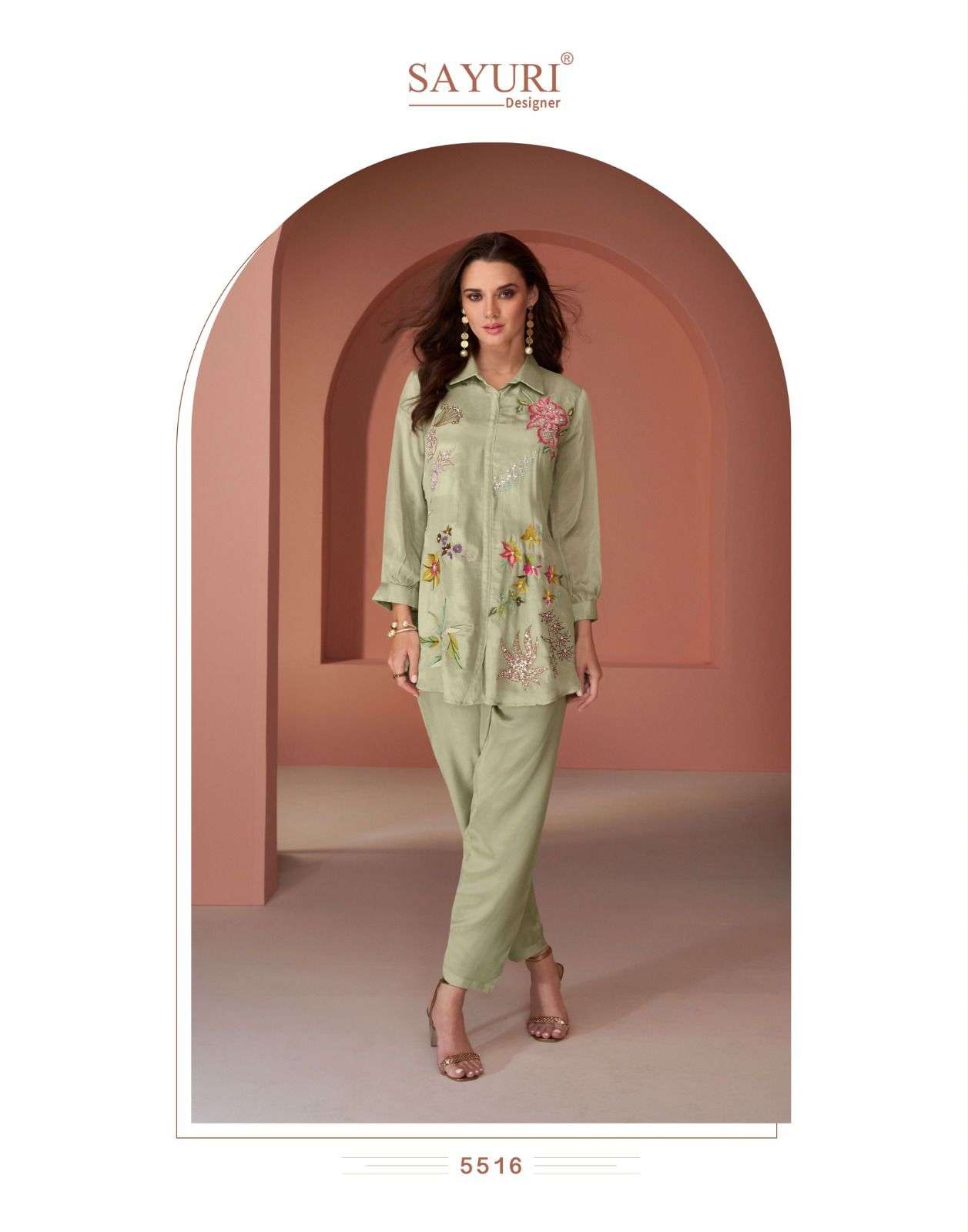 PEARL BY SAYURI DESIGNER PURE SILK DESIGNER MATCHING CO-ORD SETS 